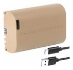 Bateria Com USB-C TLP-E6N MemoryTec c Compatível com Canon 5D Mark II 5D Mark III 5D Mark IV 5DS 5DS R 6D 7D 60D 70D 80D
