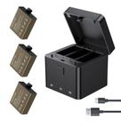 Bateria de câmera de ação e carregador 3 x 1050mAh AKASO EK7000