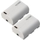 Bateria de câmera VILTROX TLP-E6, pacote com 2 unidades de 2400mAh para Canon EOS
