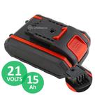 Bateria de Lítio 21V 1.5Ah Recarregável para Ferramentas Elétricas BATLUATEK21V15A