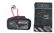 Bateria de litio 4.0ah 18v power pack com entrada tipo c ws9806 wesco