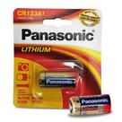 Bateria de Lítio CR123 Panasonic 3V Duradoura p CFTV e Controles 1 Unidade