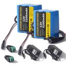 Bateria de lítio Hellas 12V 5200mAh com carregador