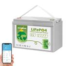 Bateria de Lítio ZEERBOO 12V 100Ah LiFePO4 com Bluetooth 5.0