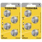 Bateria de Moeda de Lítio Toshiba CR2450 3 Volts (8 unidades)