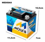 Bateria de Moto Moura MA5D Honda Cg, Nxr Bros 125, 150, 160, Xre 300 e Biz 100, 110, 125