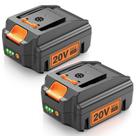 Bateria de reposição ARyee 20V 6.0Ah para ferramentas elétricas Worx 20V