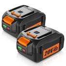 Bateria de reposição NEPOWILL 20V 6.0Ah para ferramentas Worx 20V