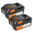 Bateria de substituição de 18 V e 6,0 Ah para furadeira sem fio Ridgid, pacote x2