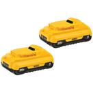 Bateria DeWalt 20V Max* Compact 4.0Ah - Pacote com 2 Unidades (DCB240-2)