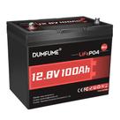 Bateria Dumfume 12V 100Ah LiFePO4 Mini com BMS de 100A Bateria Dumfume 12V 100Ah LiFePO4 Mini com BMS de 100A