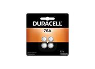 Bateria DURACELL 76A 1,5 V alcalina, pacote com 4 unidades, equivalente a LR44