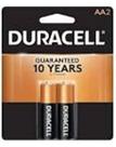 Bateria Duracell AA alcalina de 1,5 V (pacote com 2) MN1500 (LR6)