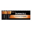 Bateria Duracell Coppertop 9V, pacote com 6 unidades para uso doméstico e escritório