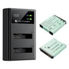 Bateria e carregador FirstPower NB-6LH para Canon Powershot
