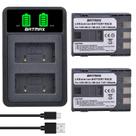 Bateria e carregador LED USB duplo para Canon PowerShot G7 G9 S80