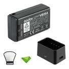Bateria e Carregador para Godox V1-C, V1-S, V1-N, V1-F, V1-O e V860III