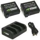 Bateria e carregador triplo USB para GoPro HERO4 Wasabi Power