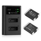 Bateria e carregador USB duplo para Canon PowerShot G7 X Mark II