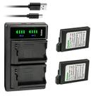 Bateria e carregador USB Kastar para PSP 110, 1200 mAh, kit com 2 unidades