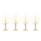 Bateria EAMBRITE Birch LED Tree 56 cm com 24 LEDs brancos quentes