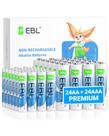 Bateria EBL AA AAA 48 Combo Pack de 1,5 V de alto desempenho