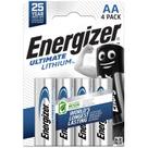 Bateria Energizer Ultimate Lithium AA L91 1,5 V, pacote com 4