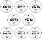 Bateria Enerpe B3V 1A 290mAh para coleiras MS-4 MS-5, pacote com 8