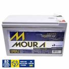 Bateria Estacionária Recarregável Moura com Saída de 12V 7Ah 2,1A Ideal Para Sistema de Segurança