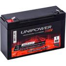Bateria Estacionária Selada 6V 12Ah VRLA UP6120 Unipower F002