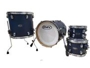 Bateria Exclusive Azul Bumbo 16,Ton 8,10 e Surdo 14 Shell Pack