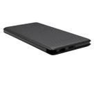 Bateria Externa Slim Preta com Textura em Padrão Carbono Refinado