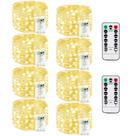 Bateria Fairy Lights BOSSERN 8x6m 60 LED branca quente