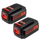 Bateria Fhybat LBX2540 40V 3600mAh de íon de lítio, pacote com 2 unidades