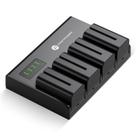 Bateria FirstPower NP-F750 x4 com carregador de 4 canais para Sony Cam