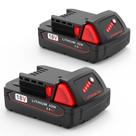 Bateria FORBETER M18 18V 3,0 Ah de íon-lítio com LED