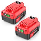 Bateria Futurebatt 20V 8.0Ah de substituição de alta saída, pacote com 2 unidades