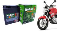 Bateria Heliar Powersports 6 Amperes 12v Htz7l Honda Tornado Twister Até 2008 Cb 300 Cg TItan 150 Nx 400 Falcon Yamaha Ys Fazer Lander 250 Ate 2017