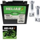 Bateria Heliar Titan 150 Mix Titan 160 Xre300 Gasolina Bros 125 150 160 Factor Fluo 125 Ytx6 Htz6L