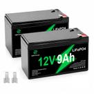 Bateria HWE 12V 9Ah LiFePO4 de Ciclo Profundo com BMS de 15A