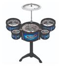 Bateria Infantil Art Brink Azul Musical Educativa 8 Peças