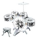 Bateria Infantil Grande Musical com Banco Banqueta e 5 tambores Bhstore
