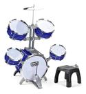 Bateria Infantil Jazz Drum Com 5 Tambores