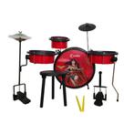 Bateria Infantil Luen Personagens Resistente Musicalização