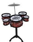 Bateria Infantil Mini Jazz Music Rock Com Baqueta 05 Bumbo Bateria Infantil Mini Jazz Music Rock Com Baqueta 05 Bumbo
