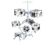 Bateria Infantil Musical Rock Party Com Baqueta E Pedal - DMT 5367
