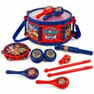 Bateria Infantil Patrulha Canina Kit Musical Completo 10 Peças Bumbo Pandeiro Baquetas Bateria Infantil Patrulha Canina Kit Musical Completo 10 Peças Bumbo Pandeiro Baquetas