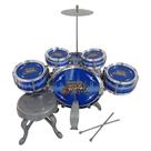 Bateria Infantil Rock Party Com Banquinho 6066 - Dm Toys