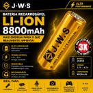 Bateria JWS 26650 Recarregável 3.7V 8800mAh Li-ion Original Alta Capacidade Bateria JWS 26650 Recarregável 3.7V 8800mAh Li-ion Original Alta Capacidade