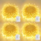 Bateria LED String Lights JMEXSUSS 4x5m 50 LED, branca quente, 8 modos